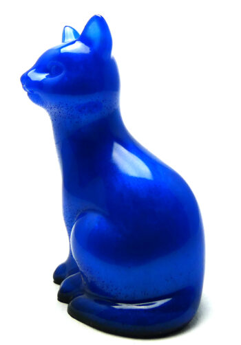 Kattenbeeldje Epoxy - Blauwe Mica