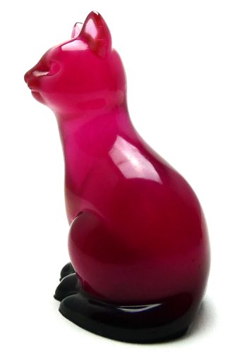 Kattenbeeldje Epoxy - Karmijnrood Mica Serie