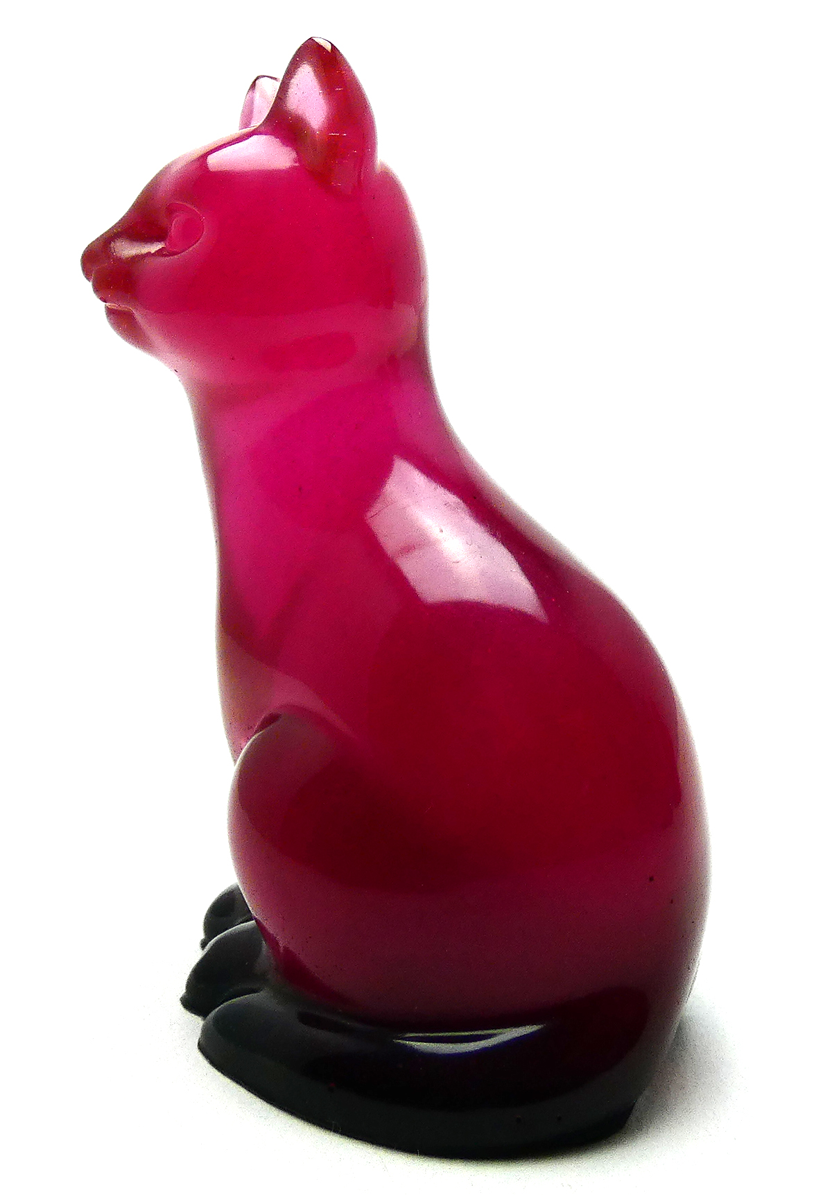 Kattenbeeldje Epoxy - Karmijnrood Mica Serie