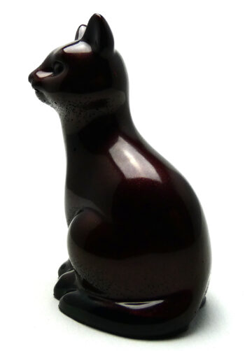 Kattenbeeldje Epoxy - Chocoladebruin Mica