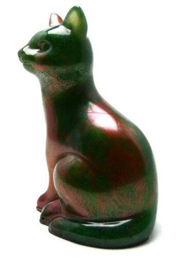 Kattenbeeldje Epoxy - Koperrood & Groene Mica Serie