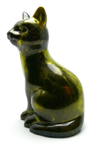 Kattenbeeldje Epoxy - Zwart & Goud Mica - B-Stock 4