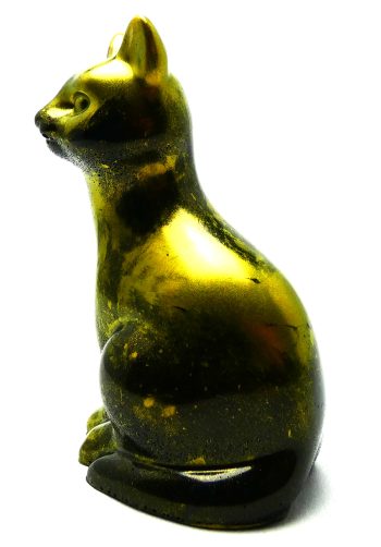 Kattenbeeldje Epoxy - Goud & Zwart Serie