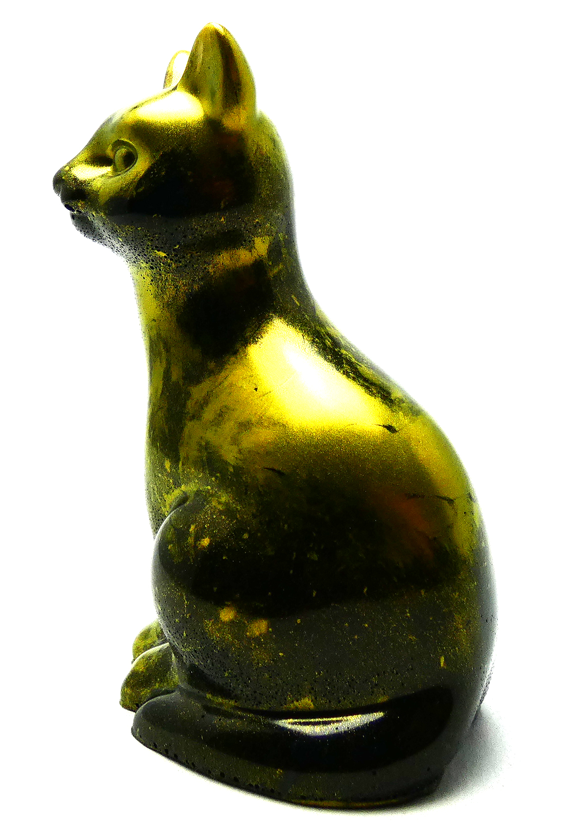 Kattenbeeldje Epoxy - Goud & Zwart Serie