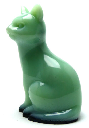Kattenbeeldje Epoxy - Jade