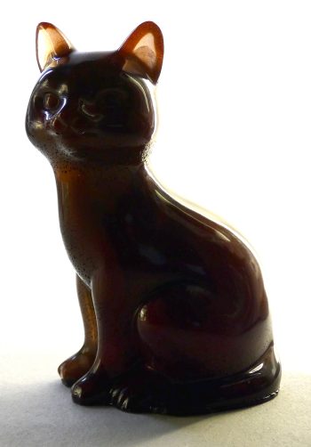 Kattenbeeldje Epoxy - Wijnrood Mica