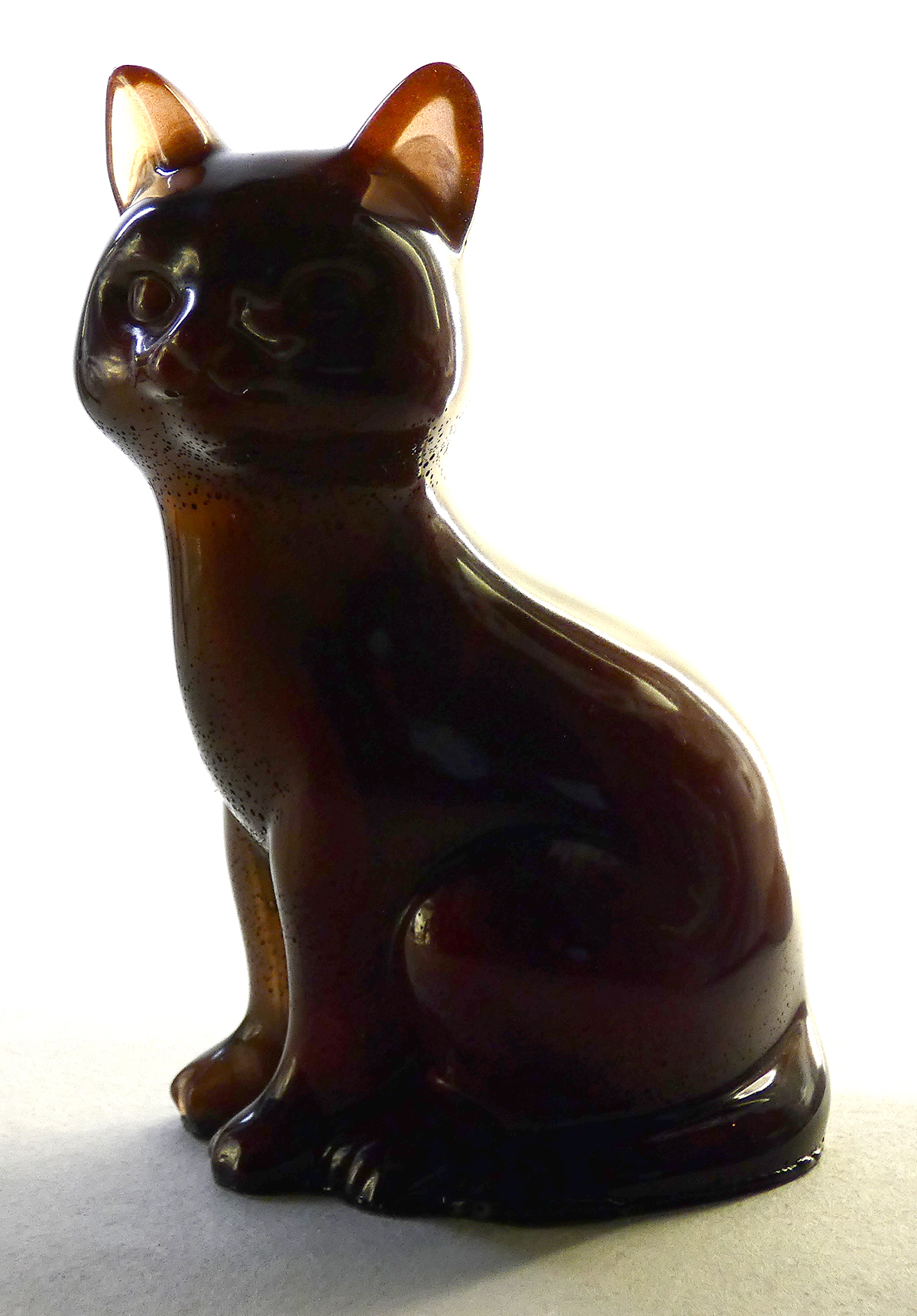 Kattenbeeldje Epoxy - Wijnrood Mica